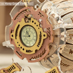 Robotime ROKR Zodiac Wandklok 3D Houten Puzzel Model Montage Speelgoed Cadeaus voor Kinderen Kinderen Tieners LC601 Ondersteuning Dropshipping