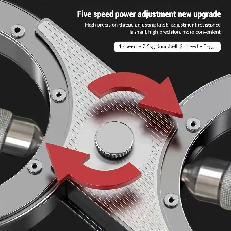 Multifunctionele verstelbare weerstandssnelheidsarmtrainer met acht wielen voor polskracht en boksen, ideaal voor sterke en gezonde armen van mannen. 8-vingerige ringarmkrachtapparaat en fitnesshefring.