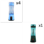 Draagbare elektrische fruitpers, draadloos, USB-oplaadbaar, mini-mixer, multifunctionele zomerse smoothieblender, keukenbenodigdheden