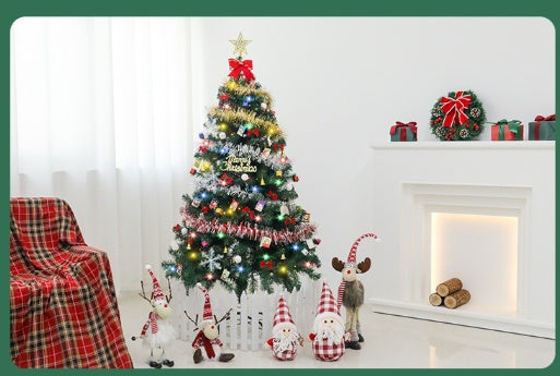 Kerstboom, energiebesparende led-verlichting, inclusief 195 hangers, rokken en leuningen