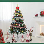 Kerstboom, energiebesparende led-verlichting, inclusief 195 hangers, rokken en leuningen