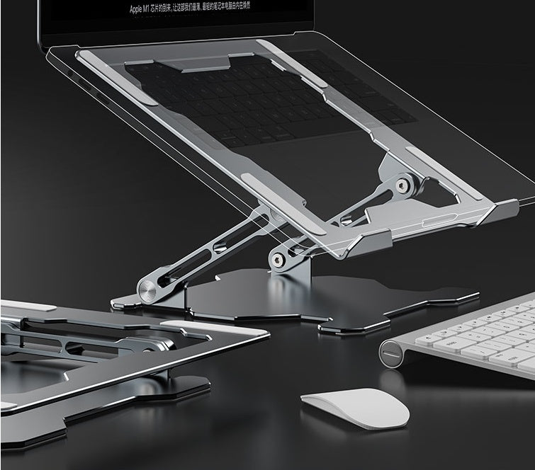 Verstelbare laptopstandaard, draagbare computerstandaard, laptopstandaard van aluminiumlegering, compatibele laptopstandaardhouder