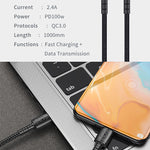 AWEI Smart Fast Charging Datakabel 1M CL-77L