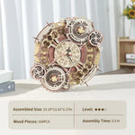 Robotime ROKR Zodiac Wandklok 3D Houten Puzzel Model Montage Speelgoed Cadeaus voor Kinderen Kinderen Tieners LC601 Ondersteuning Dropshipping