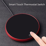 USB koffiemok bekerwarmer melk thee water beker verwarming elektrische touchpad temperatuur instelbare hete thee maker verwarming warmer