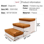 Kleine hondentrappen - Huisdierentrappen voor banken en hoge bedden, opvouwbare treden, opbergruimte voor speelgoed voor huisdieren, kattentrappen voor op bed - Hiermee hebben uw huisdieren direct en gemakkelijk toegang tot uw bank of bed