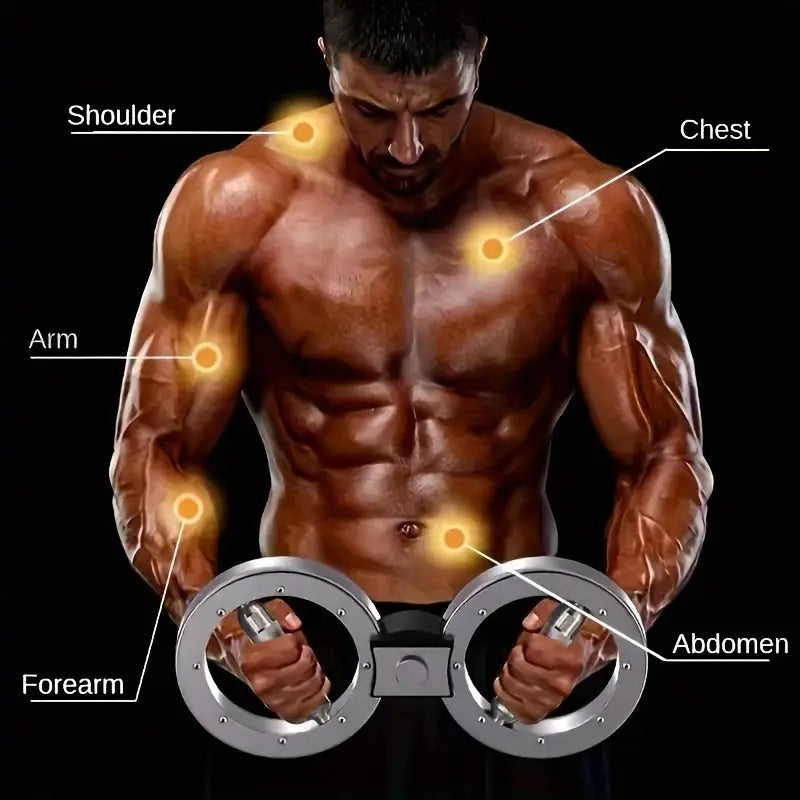 Multifunctionele verstelbare weerstandssnelheidsarmtrainer met acht wielen voor polskracht en boksen, ideaal voor sterke en gezonde armen van mannen. 8-vingerige ringarmkrachtapparaat en fitnesshefring.
