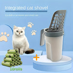 10-delige luxe kattenbakschepset - Duurzaam PP-materiaal voor langdurig gebruik, efficiënte kattenbakzeef met geïntegreerde afvalzakdispenser voor eenvoudige reiniging, geschikt voor alle kattenrassen en kattenbakvullingen.