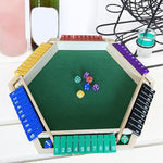 Shut The Box Dobbelspel, 6-zijdig educatief Shut The Box Wiskundespel van hout met 12 dobbelstenen voor feestjes voor volwassenen.