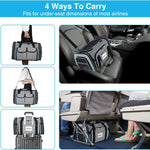 Goedgekeurde huisdierendrager, grote zachte TSA-reisdrager voor huisdieren, uitbreidbaar aan vier zijden, opvouwbare kattendrager met verwijderbare fleecemat en zakken voor katten, honden en kleine dieren