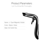 Magnetische autotelefoonhouder voor ventilatieroosters, magnetische houder voor auto, 360 graden metalen houder voor ventilatieroosters, GPS-houder voor in de auto