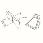 1 stuk draagbare, opvouwbare bagagedrager van roestvrij staal - snel op te zetten, vochtbestendig bagagerek voor buiten met geïsoleerde opbergbasis