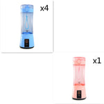 Draagbare elektrische fruitpers, draadloos, USB-oplaadbaar, mini-mixer, multifunctionele zomerse smoothieblender, keukenbenodigdheden