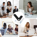 Laptoptelefoonhouder, verstelbare laptopbevestigingsclip aan de zijkant, magnetische laptopmonitorhouder, computerlaptop- en mobiele telefoonstandaard, opvouwbare aluminium uitbreidingsbeugel, tabletclip voor dubbel scherm