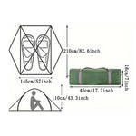 Groene ultralichte backpacktent, waterdichte kampeertent voor 2 personen, dubbele laag voor buiten, eenvoudige tent, geschikt voor kamperen met het gezin, wandelen, jagen, bergbeklimmen en reizen