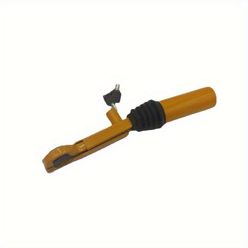 Verstelbare 3-in-1 autodiefstalbeveiligingsslotenset - Stuurwiel OF handrembeveiligingssloten met sleutels Universele voertuigveiligheidsaccessoire