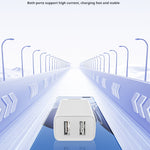 AWEI C15T Dubbele USB-Oplaadkop, Type-C-Kabelset 1M