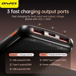 AWEI 22.5W snellaad-powerbank