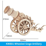 Robotime ROKR Siege Heavy Ballista 3D Houten Puzzel Oorlogsspel Assemblage Speelgoed Cadeaus voor Kinderen Jongens Kinderen KW401 Dropshipping