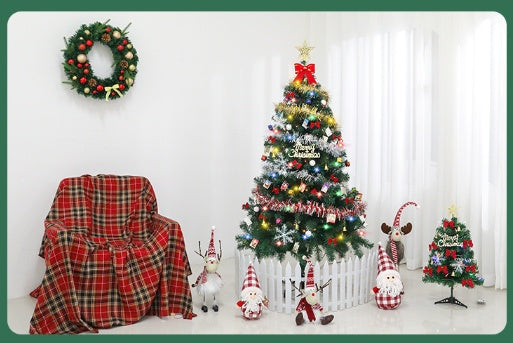 Kerstboom, energiebesparende led-verlichting, inclusief 195 hangers, rokken en leuningen