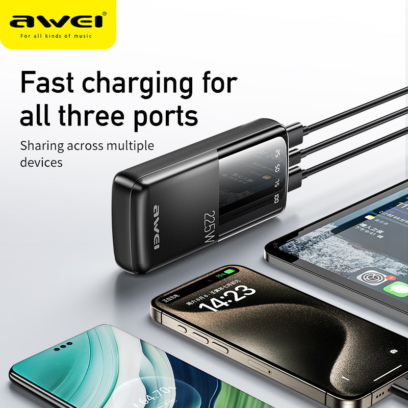 AWEI 22.5W Snellaad-Powerbank