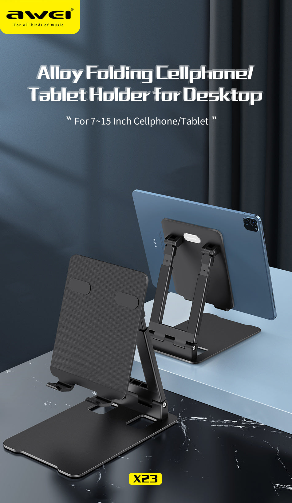AWEI Telefoon Tablet Dual-Purpose Stand
