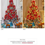 Prachtige gecodeerde kerstboom met ornamenten voor feestelijke seizoensdecoratie - rode herdenkingsdag