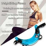 Transparante zichtbaarheid, duurzame opblaasbare waterzak van PVC met handvat - transparant, blauw en zwart, diameter 14,0 cm, ideaal voor fitness en krachttraining voor volwassenen, comfortabele grip