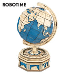 Robotime Globe Earth 567 stuks 3D houten puzzelspellen Oceaankaart Bal Assembleer Model Speelgoed XMS Cadeau voor kinderen Jongens Dropshipping