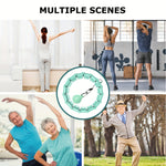 Verstelbare Smart Fitnessring met gewichtsbal - Stil, groen, PC-materiaal voor thuisworkouts en lichaamsvorming, 30-minuten timer, verwijderbare knoop - Ideaal voor joggen, zwemmen, fietsen en yoga, trainingsaccessoires