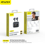 AWEI LED-touchscreen Bluetooth-headset met actieve ruisonderdrukking