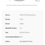 AWEI Open Motion Bluetooth-hoofdtelefoon