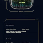 AWEI Starry Sky Dual Microphone Actieve ruisonderdrukking Gaming Bluetooth Headset