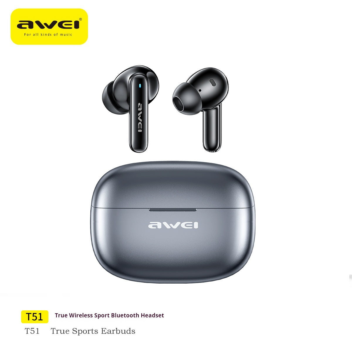 AWEI True Wireless Sport Bluetooth-oortelefoons