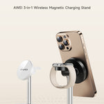 AWEI 3-in-1 multifunctionele draadloze oplader