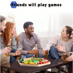 Shut The Box Dobbelspel, 6-zijdig educatief Shut The Box Wiskundespel van hout met 12 dobbelstenen voor feestjes voor volwassenen.