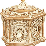 Robotime Rokr DIY mechanische muziekdoos kit 3D houten puzzeldoos voor volwassenen zelfbouwproject - Secret Garden