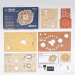 Robotime ROKR Zodiac Wandklok 3D Houten Puzzel Model Montage Speelgoed Cadeaus voor Kinderen Kinderen Tieners LC601 Ondersteuning Dropshipping