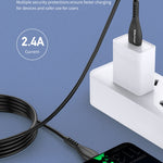 AWEI TYPE-C-kabel Kabel 1M Oplaadkop