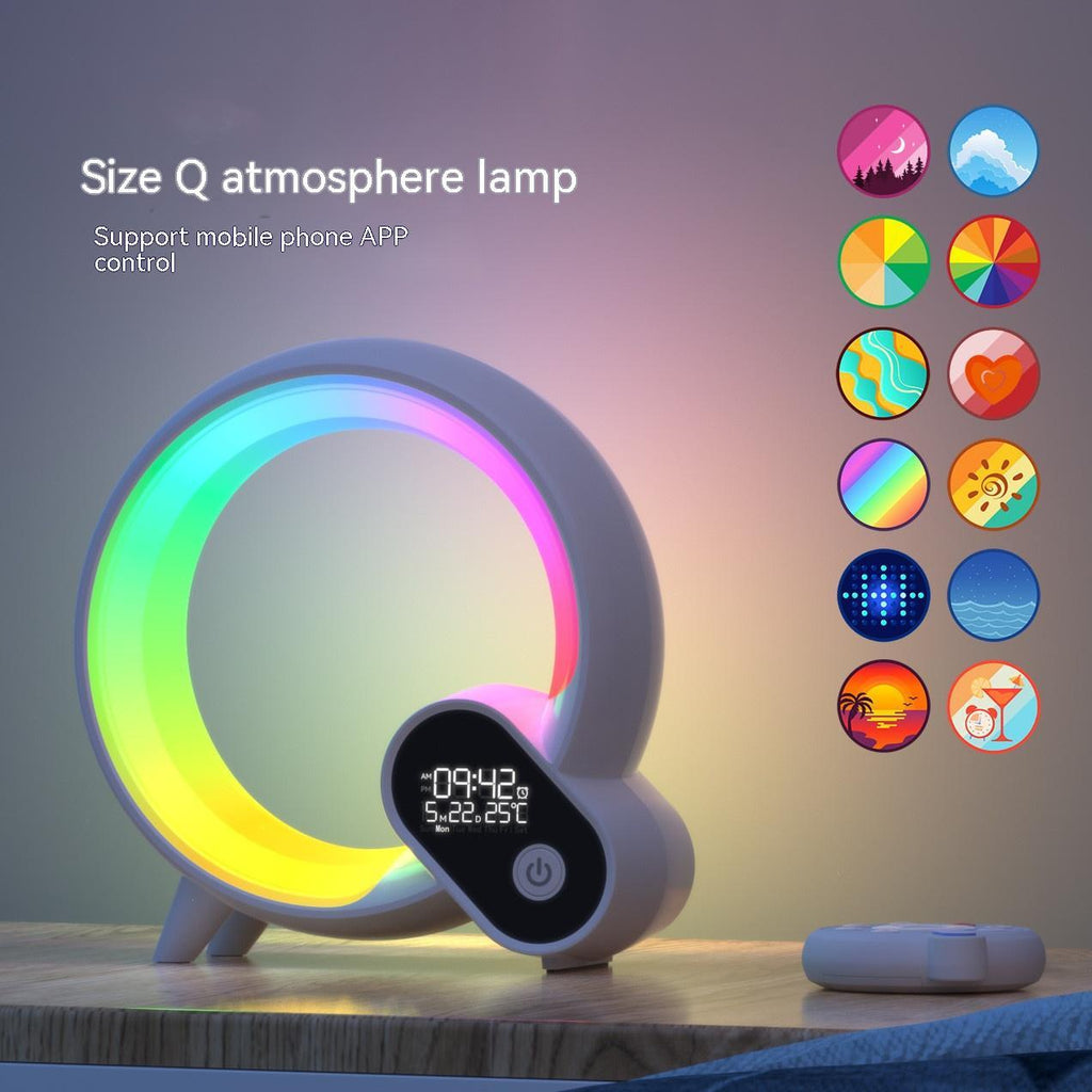 Q Light analoge zonsopgang digitale display wekker Bluetooth audio intelligent wake-up Q kleurrijk sfeerlicht