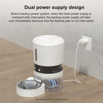 1080P HD-camera - Automatische kattenvoerbak, 4L, voerautomaat voor honden met tijdsinstelling, met behoud van versheid en een sensor voor lage voedselinname. Tot 10 maaltijden per dag, bestuurd door een slimme app.